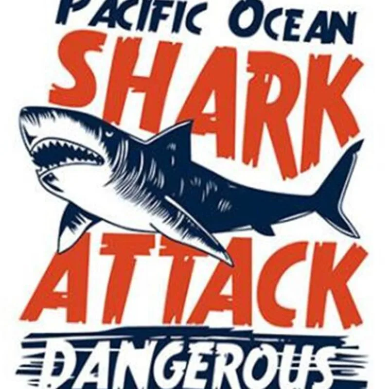 Patches for clothing accessories stranger things iron on transfer SHARK ATTACK Diy clothes stickers parches ropa termoadhesivos | Дом и сад