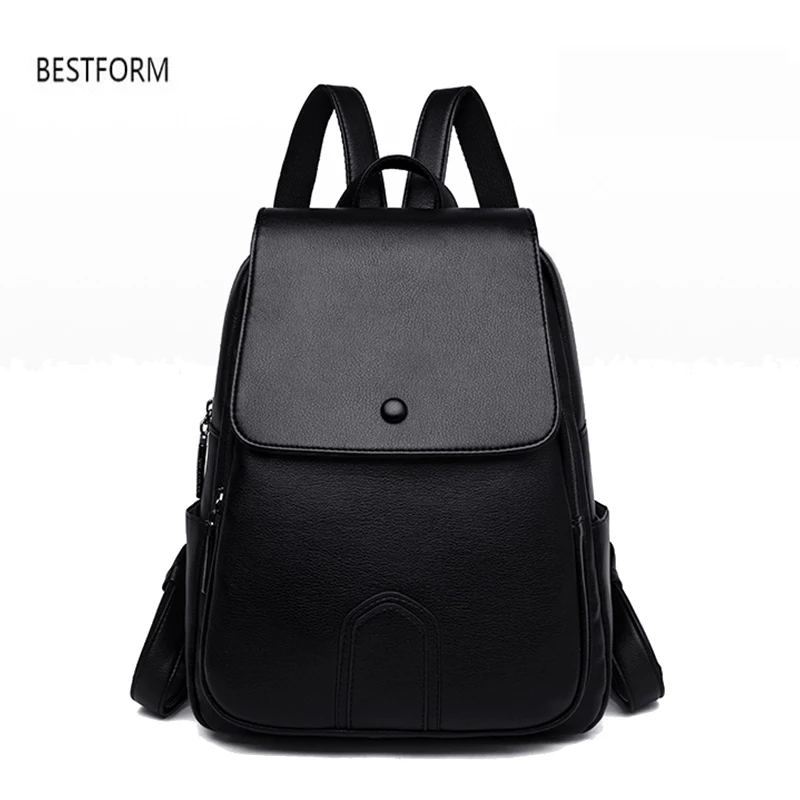 

Модный женский рюкзак Bestform, молодежные кожаные рюкзаки высокого качества, новая классическая женская сумка, женская сумка