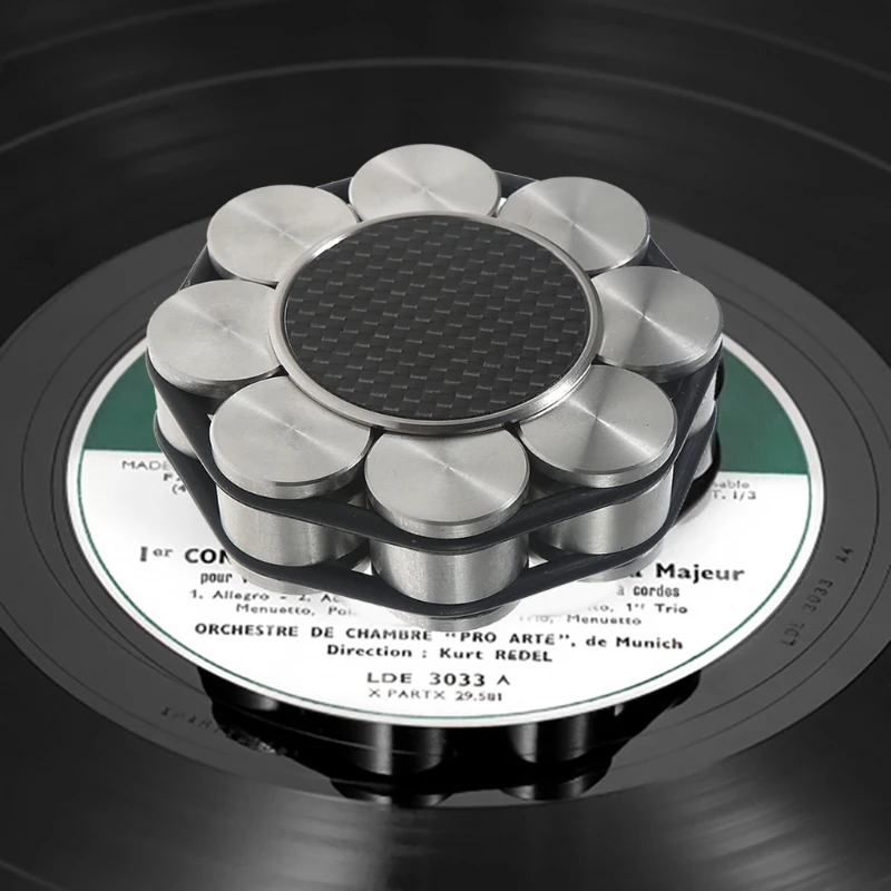

Disc Balanced Clamp Stainless Steel Material LP Vinyl Turntables Metal Disc Stabilizer Record Weight