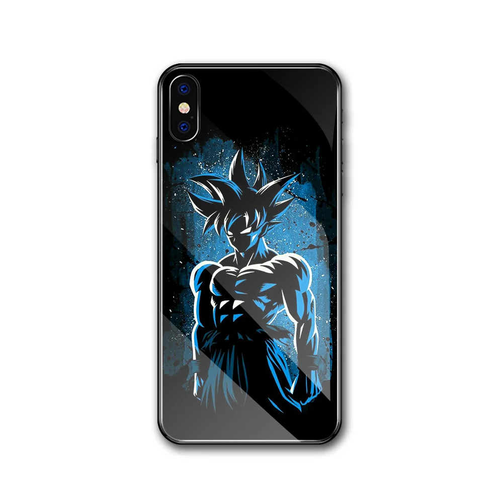Finder чехол для iphone Xs чехол Dragon Ball Z Сон Гоку Стекло задняя крышка чехол для iphone 6, 6 S, 7, 8 plus X XR XS MAX 11 pro max - Цвет: 02427