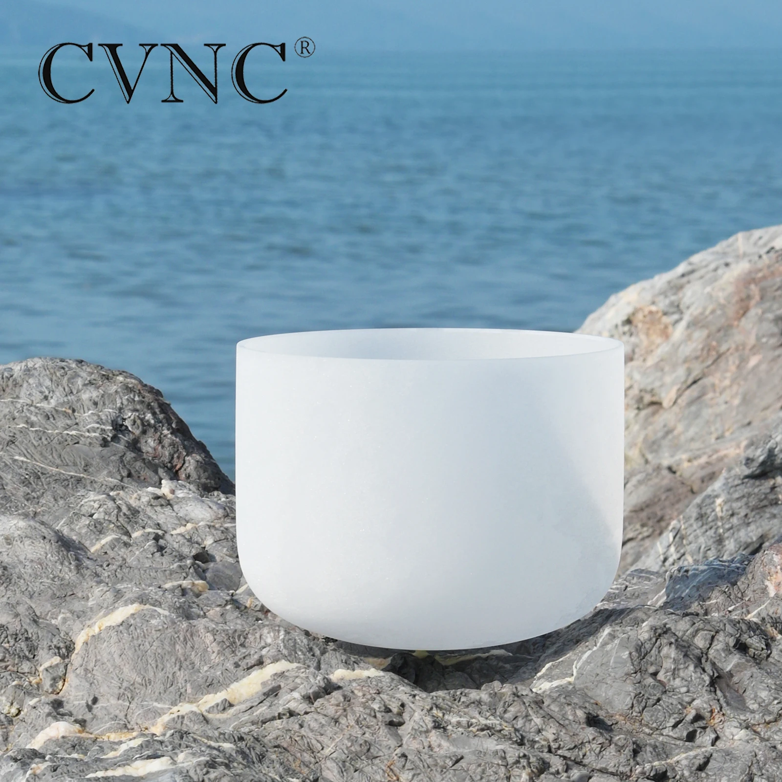 CVNC 8 дюймов Note C/D/E/F/G/A/B чакра Матовый Кварцевый Поющая чаша " Медитация+ резиновая наклейка в комплекте