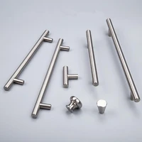hot sale stainless steel handles 50 500mm cabinet door drawer pull knobs diameter 10mm t bar straight handle furniture hardware