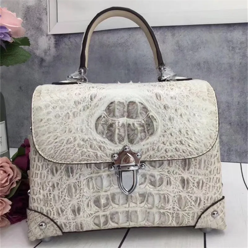 Модный шикарный дизайнерский Женский кошелек из натуральной крокодиловой кожи