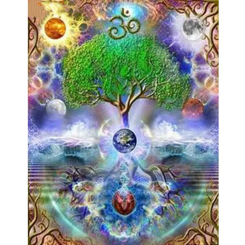 Алмазная живопись 5D сделай сам картина с полными квадратными/круглыми стразами