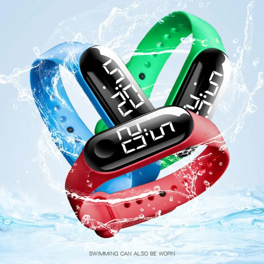 Couple Children Digital M3 LED Sport Watch Fashion Smart Watch Bracelet Fitness Tracker Heart Rate O