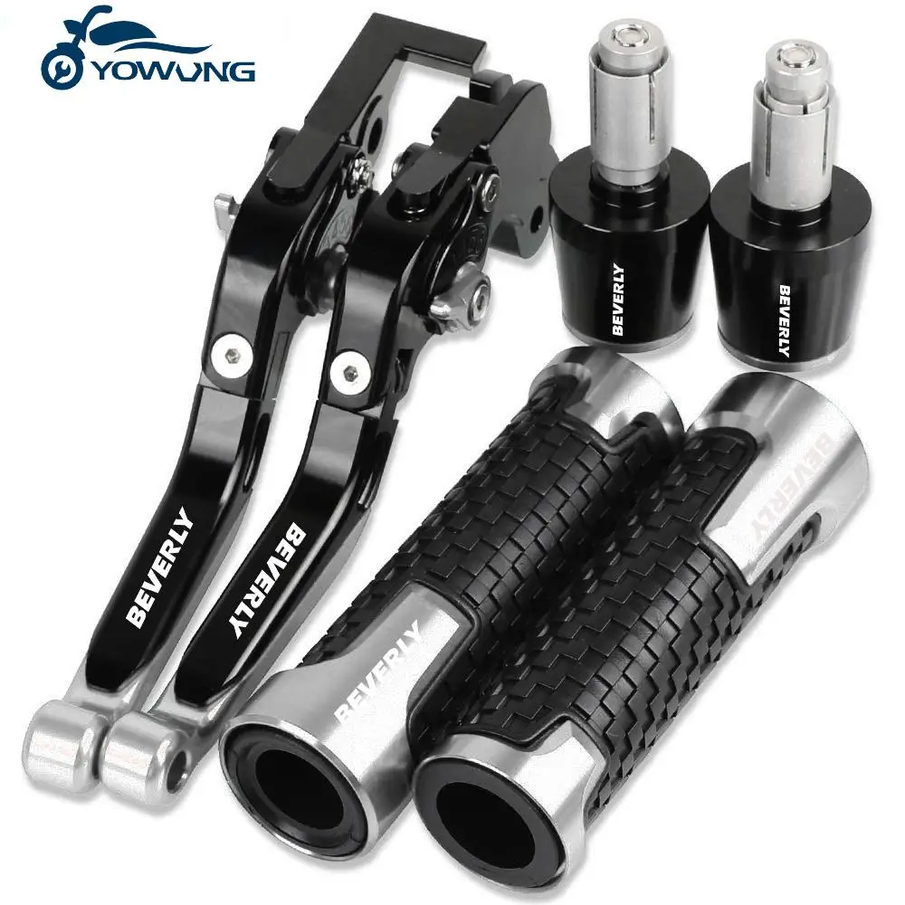 

Motorcycle Aluminum Brake Clutch Levers Handlebar Hand Grips ends For BEVERLY 300 2011 2010 2011 2012 2013-2018