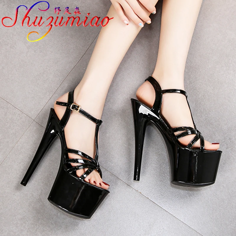 

2021 New Summer Fashion Design Women Sandals Super High heels Thick Waterproof Platform Ladies Sandals Open Toe Red Wedding Shoe