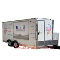 food cart refrigerator mobile food caravan fast food trailer for sale usa