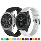 Ремешок силиконовый для Samsung Galaxy watch 46 мм 42 мм active 2, браслет для часов Gear S3 huawei Watch gt 22epro, 20 мм22 мм