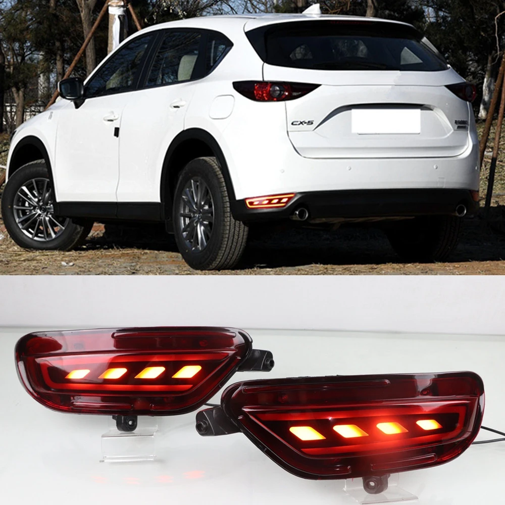 2 предмета в комплекте для Mazda CX 5 CX5 2017 2018 2019 2020 светодиодный задний отражатель