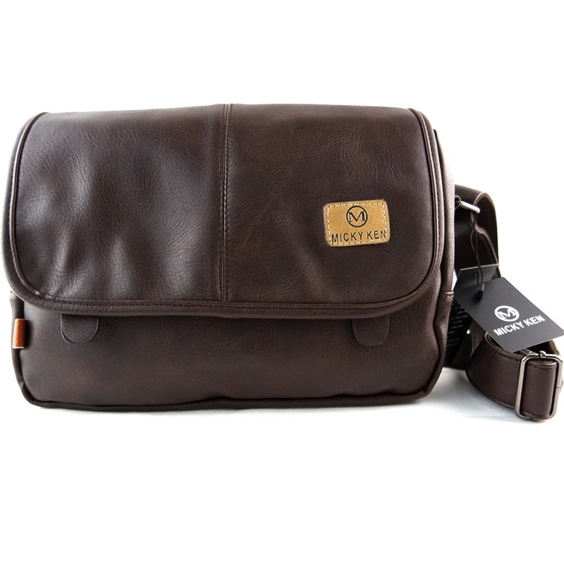 

MICKY KEN M 2020 New Men's Bag Casual Shoulder Bag Distressed Leather Crossbody Bag