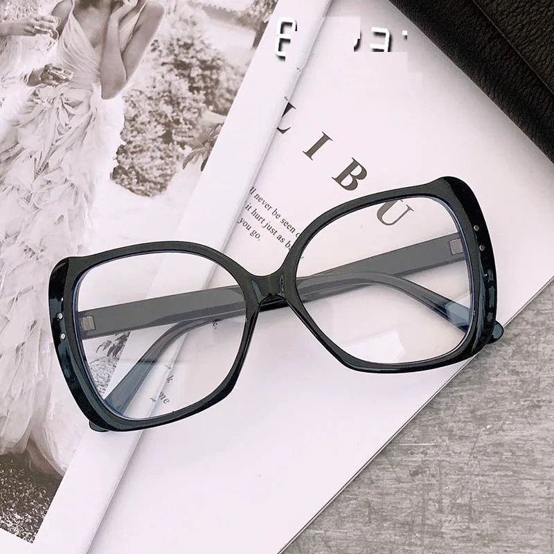 

2019 Optical Spectacles Men Women Transparent Glasses Frames Plain Lens Fashion Female Square Cat Eye Eyeglasse Frame Anti-blue
