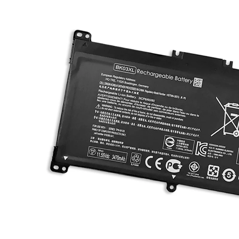 Аккумулятор BK03XL для ноутбука HP Pavilion X360 14 м BA033TX ba001ns 916366 916811 855 |Аккумуляторы