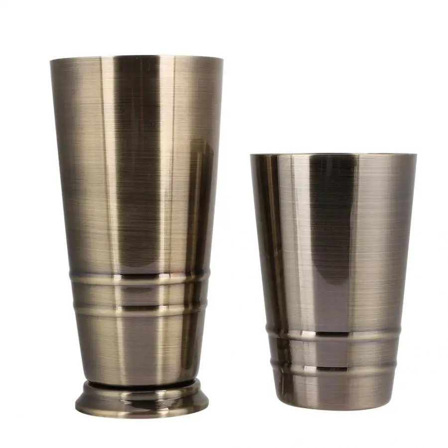 3 шт. бронзовый цвет нержавеющая сталь Бостонский шейкер для коктейлей мерный