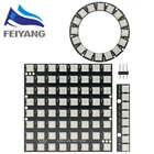 8 16 64 канала WS2812 WS2812B WS 2811 5050 RGB модуль панели ламп 5 в 8 бит 16 бит 64 бит 8x8 Радуга светодисветодиодный точный