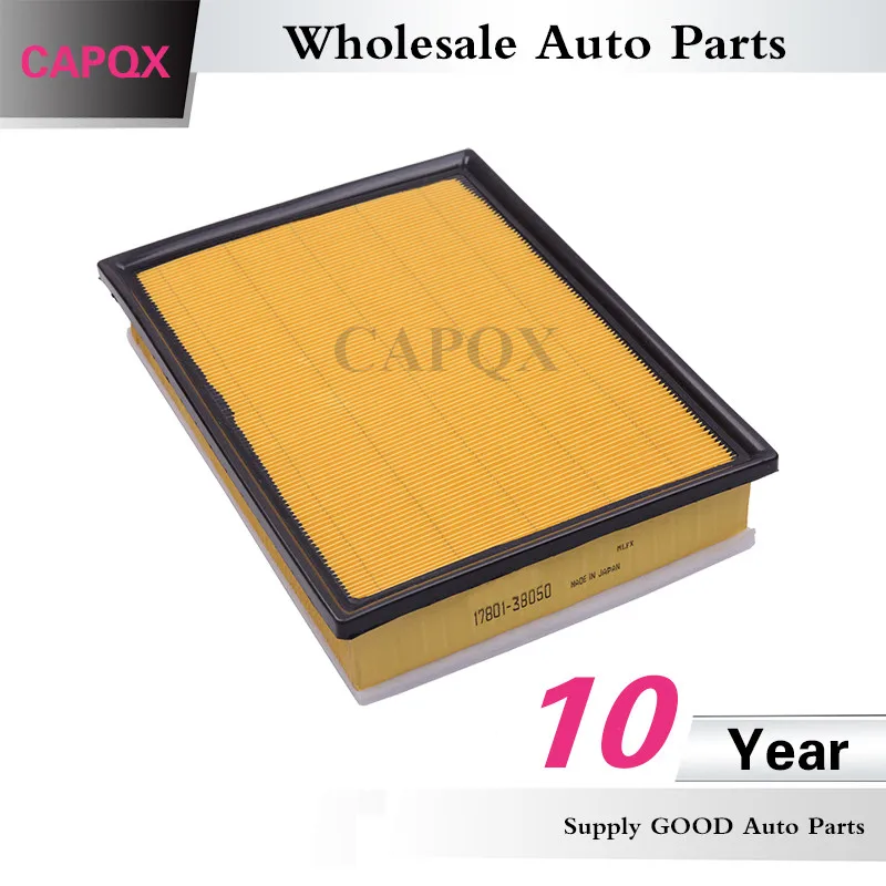 Сменный автомобильный воздушный фильтр CAPQX 17801-38050 для 2009-2011 FJ Cruiser 4runner Land Prado LEXUS