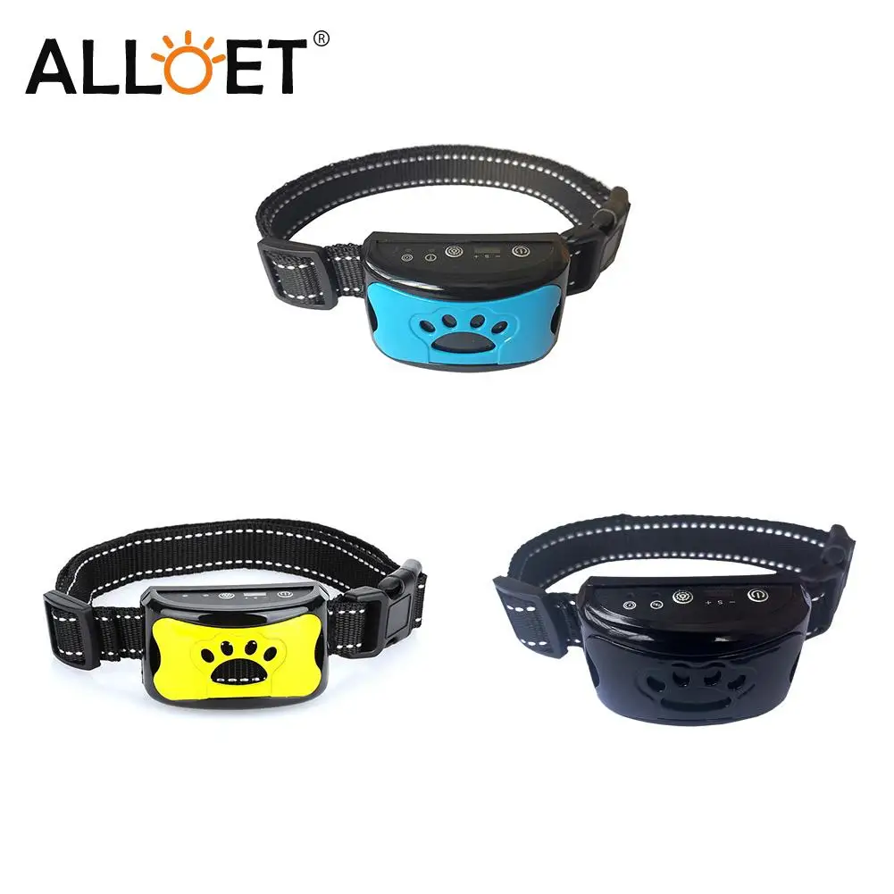 

Водонепроницаемый Ультразвуковой ошейник для дрессировки собак, устройство против лая, вибрация, против лая