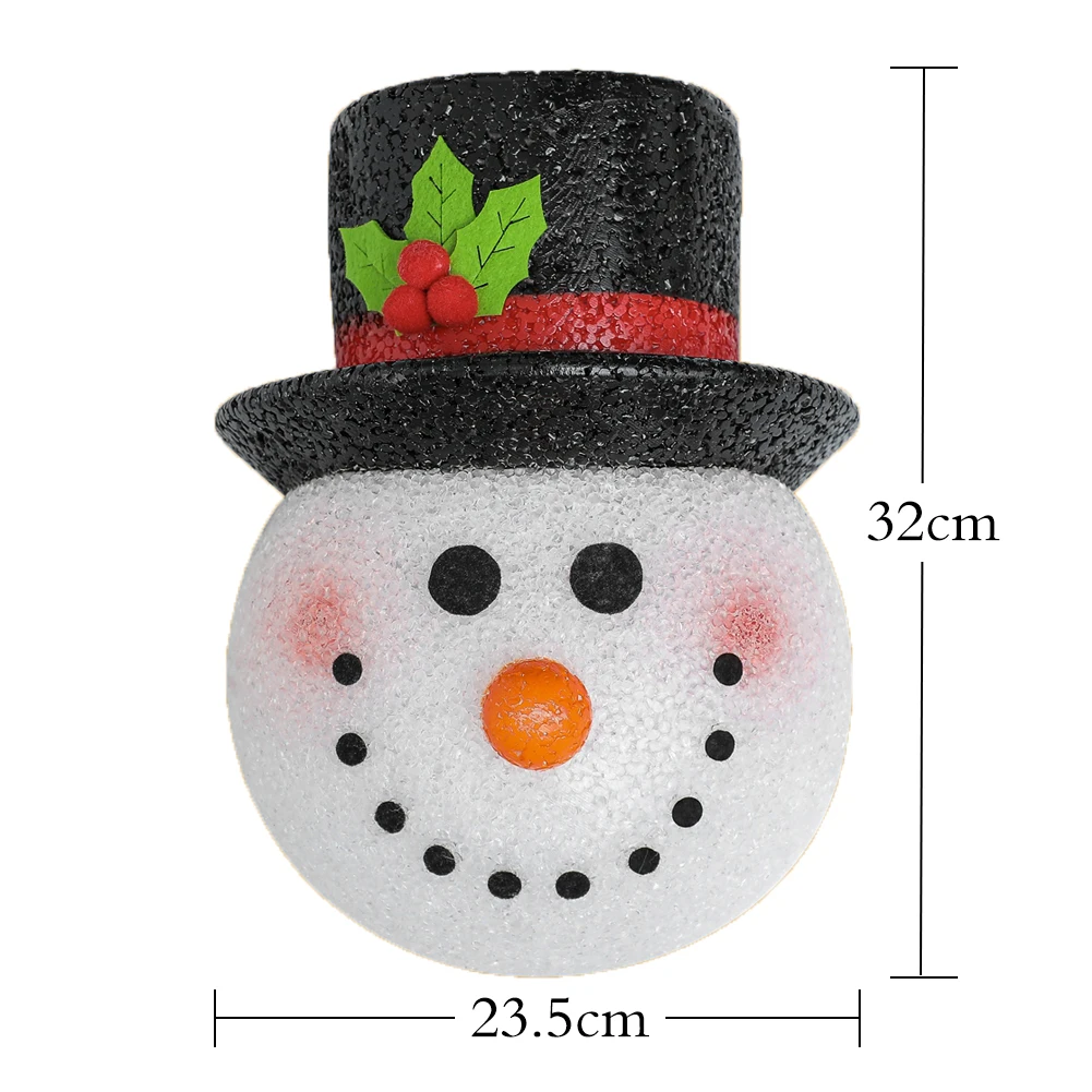

Christmas Snowman Lampshade Door Hanging Snowman Wall Lamp Outdoor Lampshade Corridor Lampshade for Christmas Decorations
