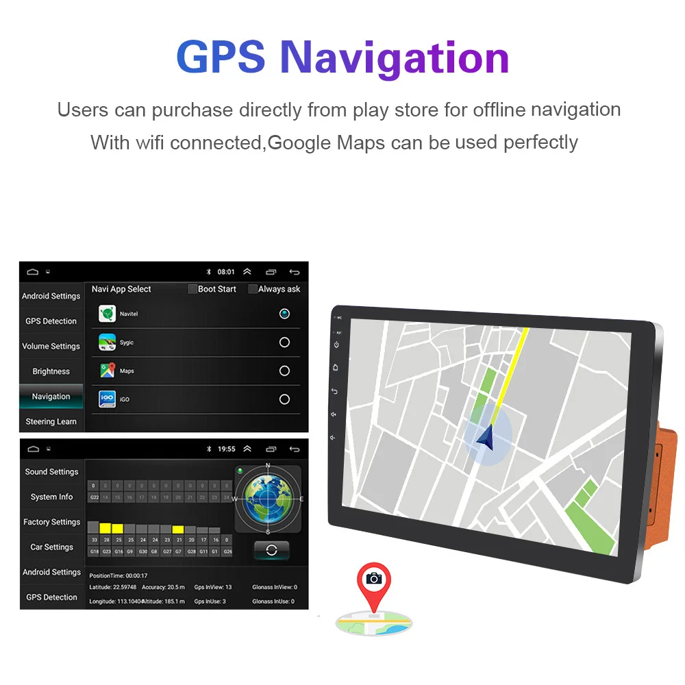 2 din auto parts android 8 1 car radio wifi bluetooth mp5 car multimedia mp5 player retractable gps autoradio 10 touch screen free global shipping