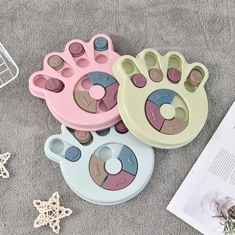 

Dog Throwing Tableware Dog Toy Turntable Toy Choke Prevention Slow Food Bowl Dog Bowl Dog Educational Toy , PP Material Dog Bowl
