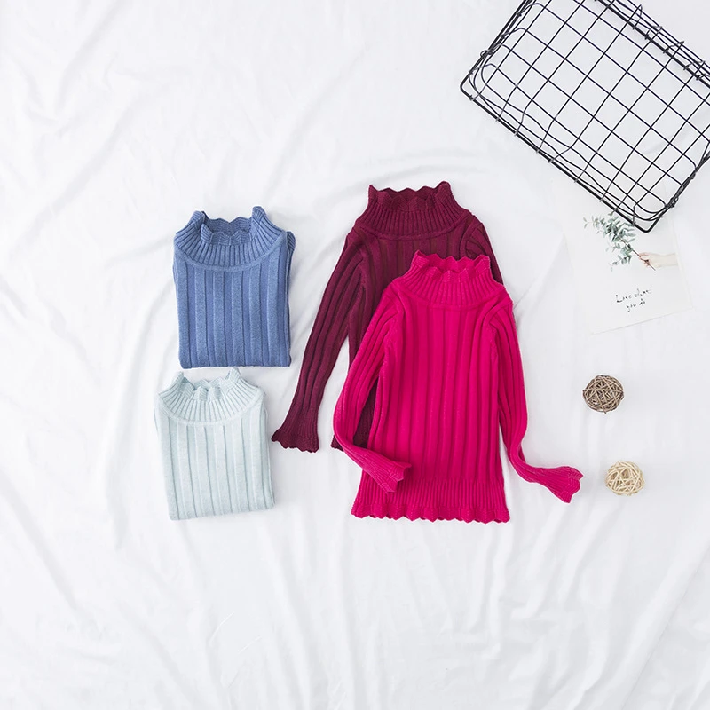 Хлопковые свитера для мальчиков и девочек вязаные пуловеры в полоску Свитера с