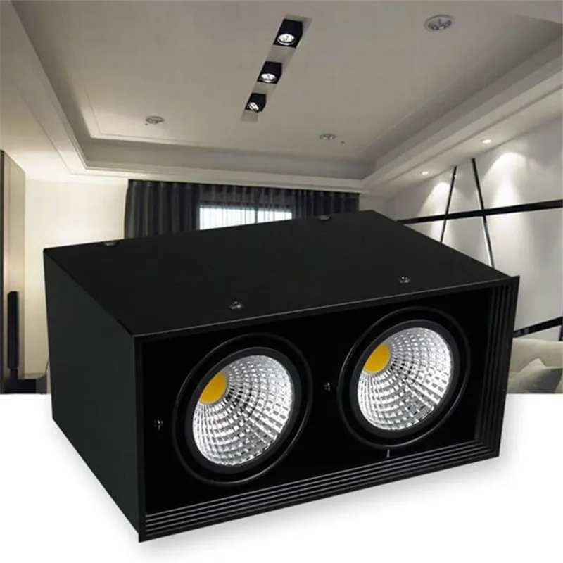 Dimmable Surface Mounted Aluminum LED Downlights 10W 20W Epistar Chip COB Ceiling Spot Lights AC85~265V Background Lamps | Освещение