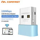 Беспроводной внешний приемник Realtek rtl8188GU, 20 шт., USB WiFi адаптер 150 Мбитс 2,4 ГГц, мини WiFi ключ для ПКноутбуканастольного компьютера