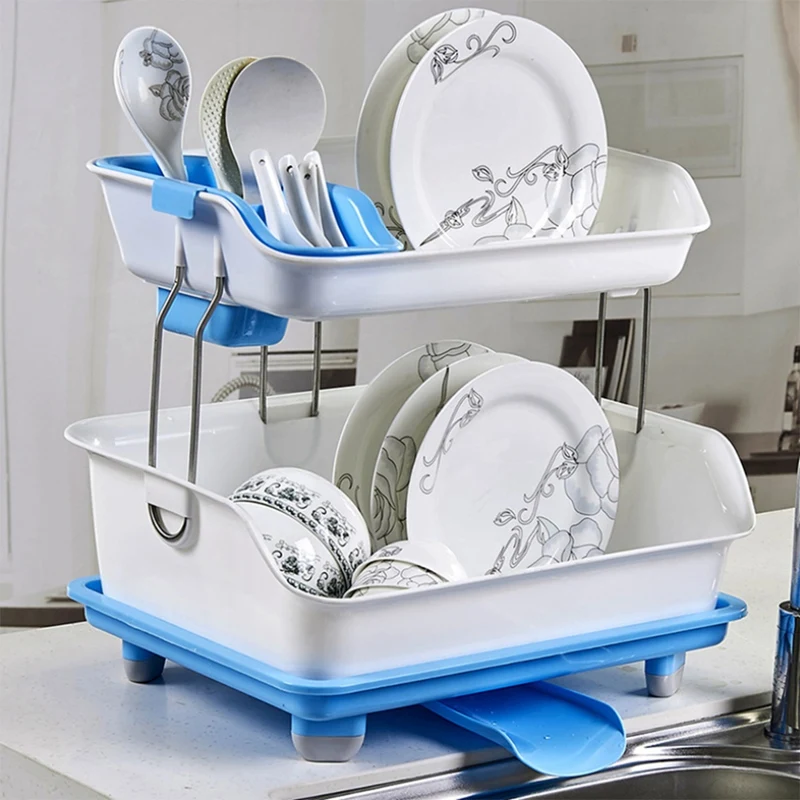 

Multifunctional Dish Drainer Racks Holders, Kitchen Utensils, Dishes Storage Organizer Dish Shelf, Kitchen Accessories