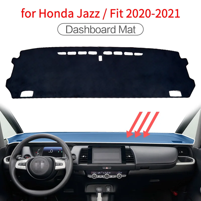 

Dash mat dashmat for Honda JAZZ FIT 2020 2021 Anti-Slip Mat Dashboard Cover Pad Sunshade Dashmat Carpet Accessories