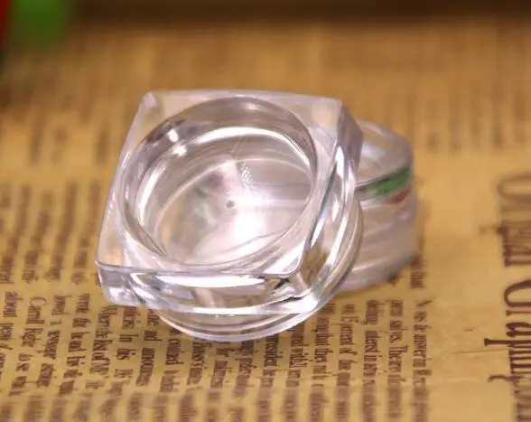 2 шт./лот 3 г 5 портативные пластиковые косметические пустые банки прозрачные