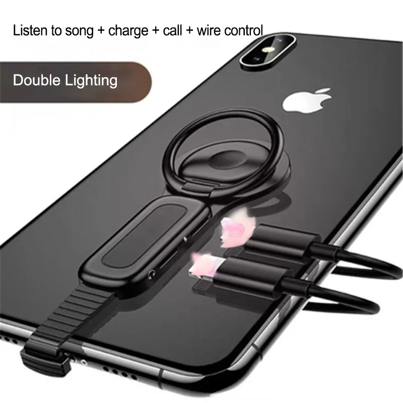 3 5 мм аудио позволяет заряжать телефон и регулировать держатель телефона для IPhone