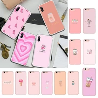 kwaii pattern girly pink wallpapers case for iphone 13 x xs max 6 6s 7 7plus 8 8 plus 5 5s se 2020 11 12pro max xr funda cases
