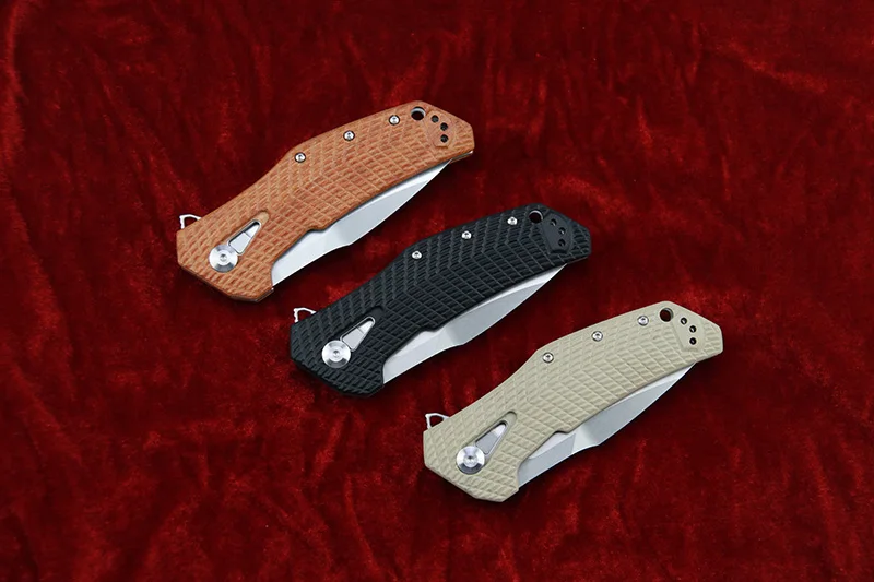 

OEM ZT0308 G10 wooden handle Folding Knife mark CPM20CV Knife Outdoor Rescue Camping Set Knives Hunting Survival EDC Hand tools