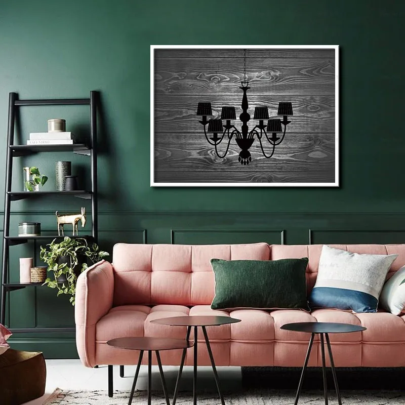 Скандинавские плакаты и принты настенные художественные светильники на