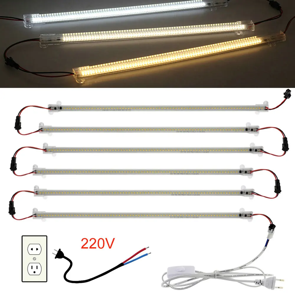 

6X 5X 1X SMD2835 Светодиодная трубсветильник см 72 светодиосветильник s-образный свет, жесткие полосы под шкафами, флуоресцентсветильник прожектор...