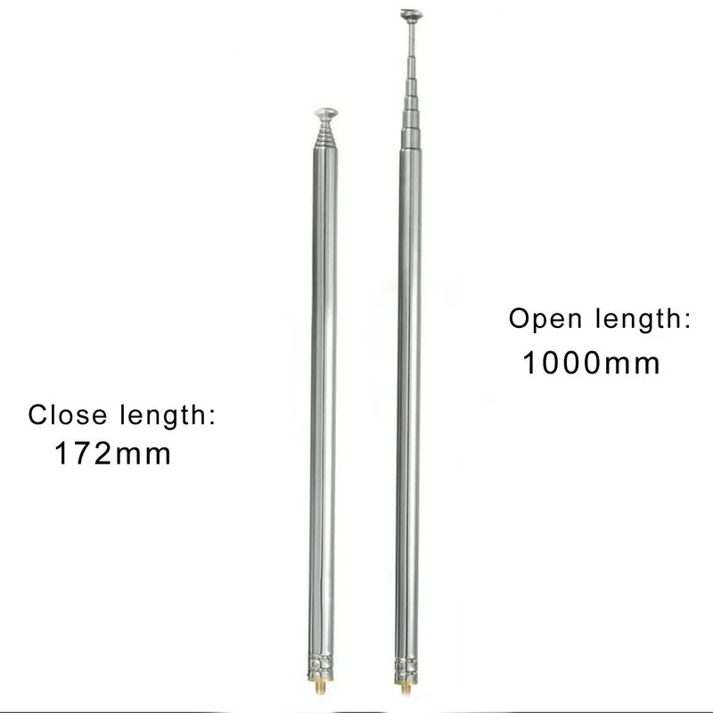 

Car Telescopic Aerial Antenna for Radio RC Control Transmitter Controller 100cm Extendable Male Antenna Silver Exterior Parts