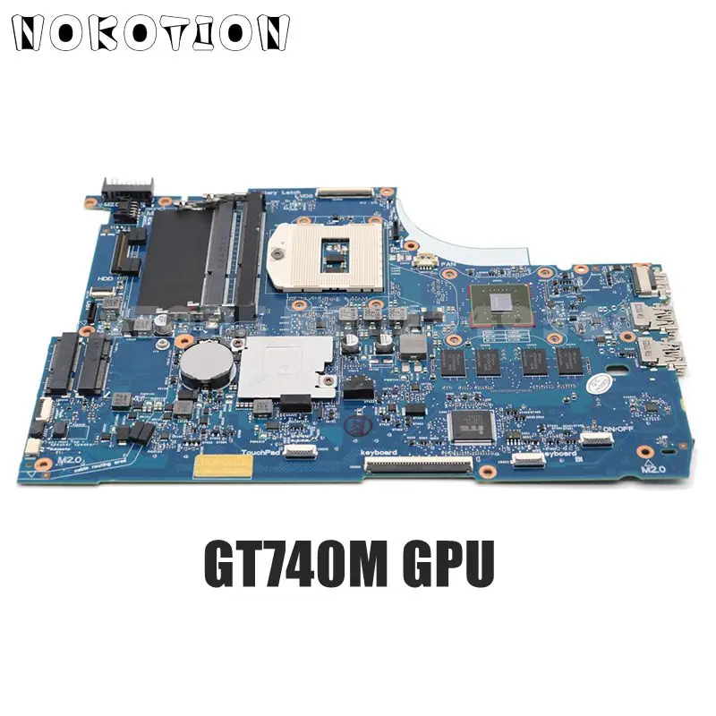 

NOKOTION 720566-001 720566-501 749753-001 For HP Envy 15 15-J 15-J053CL Laptop motherboard HM87 DDR3L GT740M 2GB GPU