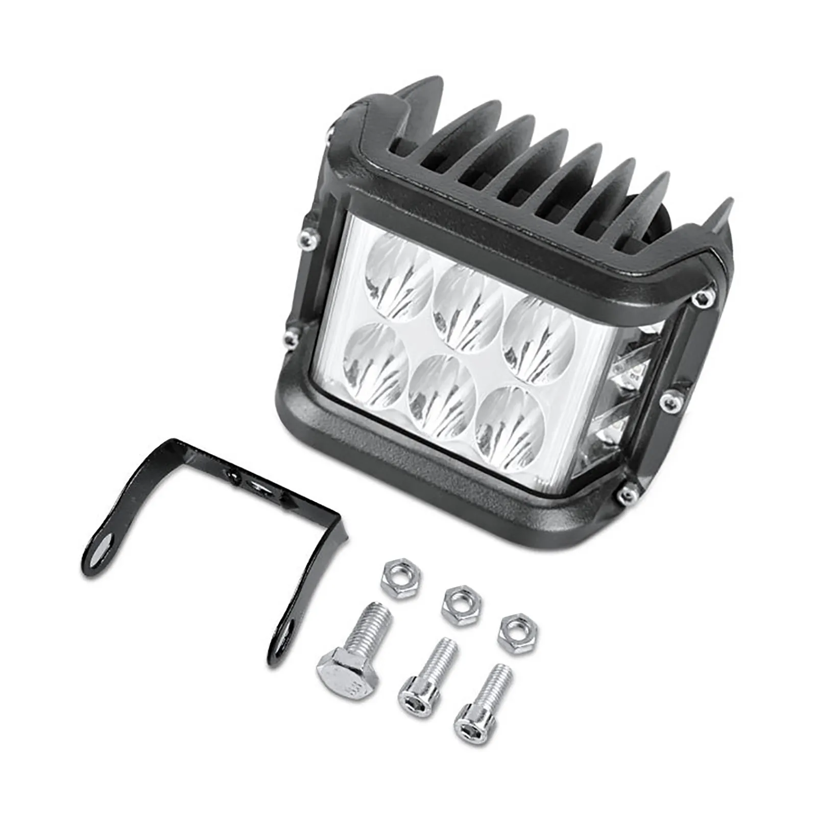 

36W LED three-sided multi-color luminous strobe light for multi-purpose lighting bicycle front light