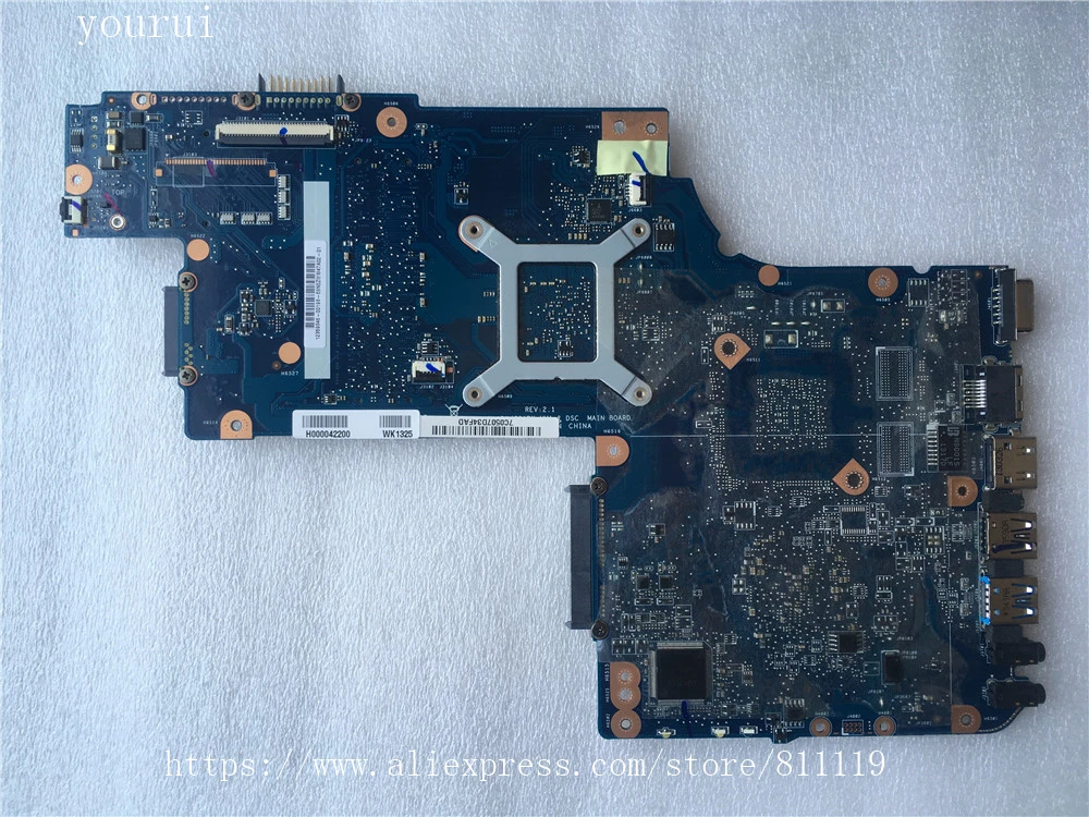 yourui H000042200 Laptopmotherboard For Toshiba C850 L850 Mainboard DDR3 100% fully tested | Компьютеры и офис