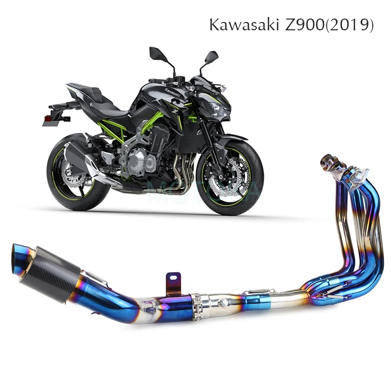 

2017-2019 Full Exhaust System Escape Z900 Muffler Pipe Manifold Slip-on Middle Link Pipe Modified Carbon Fiber Silencer Joint