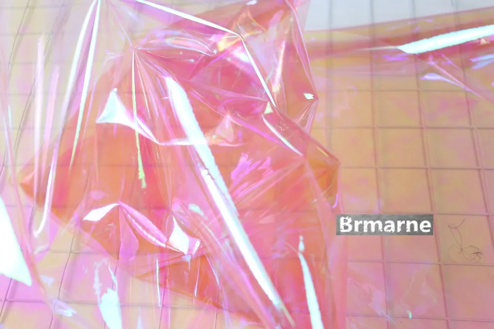 50cm*122cm/piece Transparent high-gloss raincoat waterproof tpu film diy handmade fabric