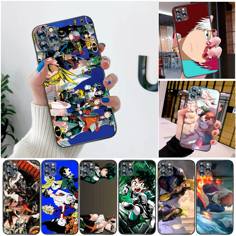 

My Hero Academia Tomura Boku Dabi Shigaraki Bakugou Katsuki Todoroki Shouto Phone Case For iPhone XS MAX X XR Soft TPU Funda