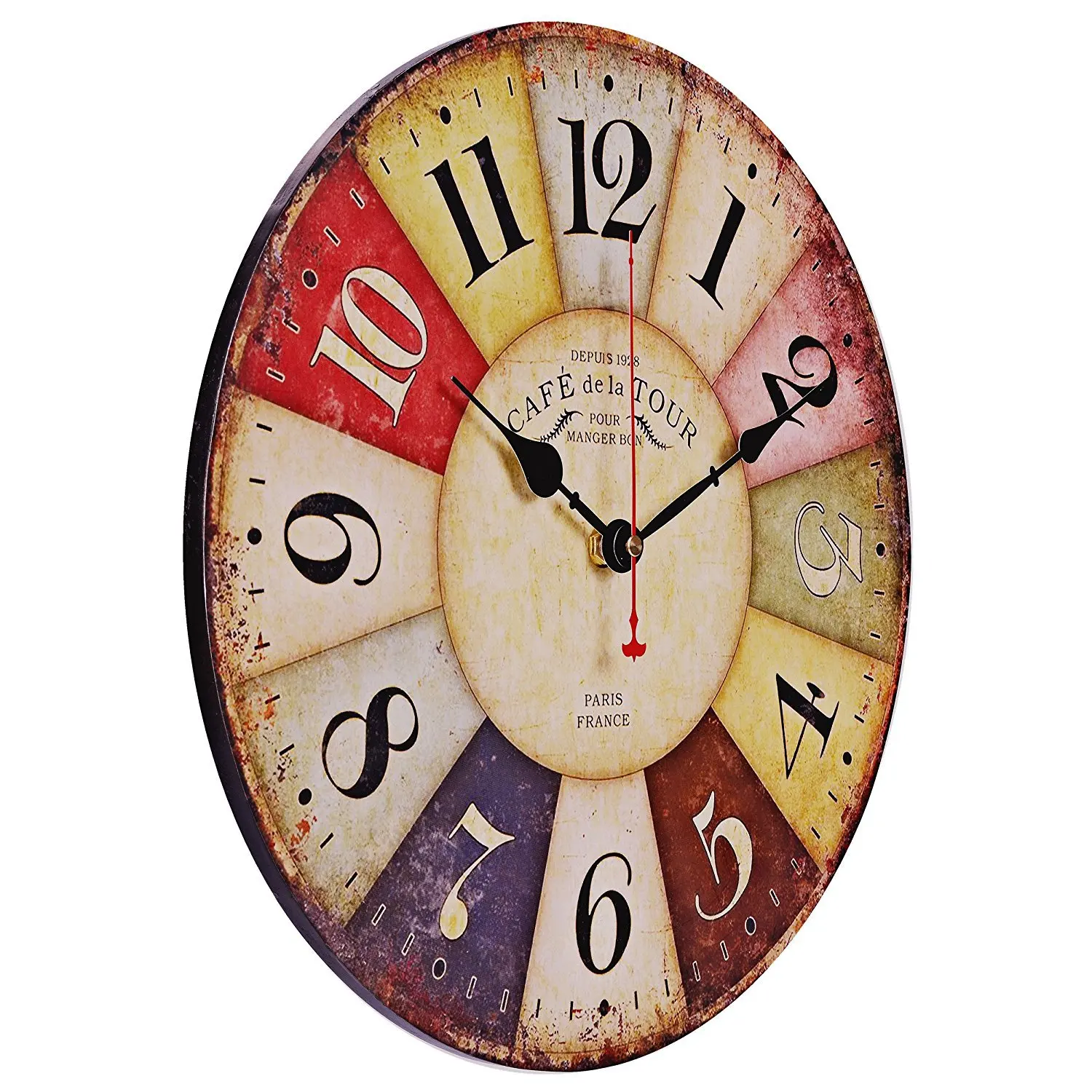 

Hot selling retro decorative wall clock 14 inch creative clock custom antique alarm clock wall clocks