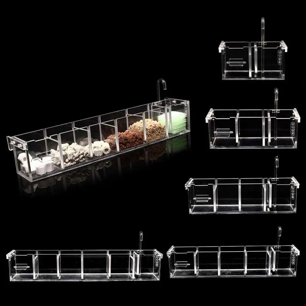 2-5Grilles External Aquarium Filter Fish Tank Box Without Water Pump Oxygen Increase Multifunctional Acrylic | Дом и сад