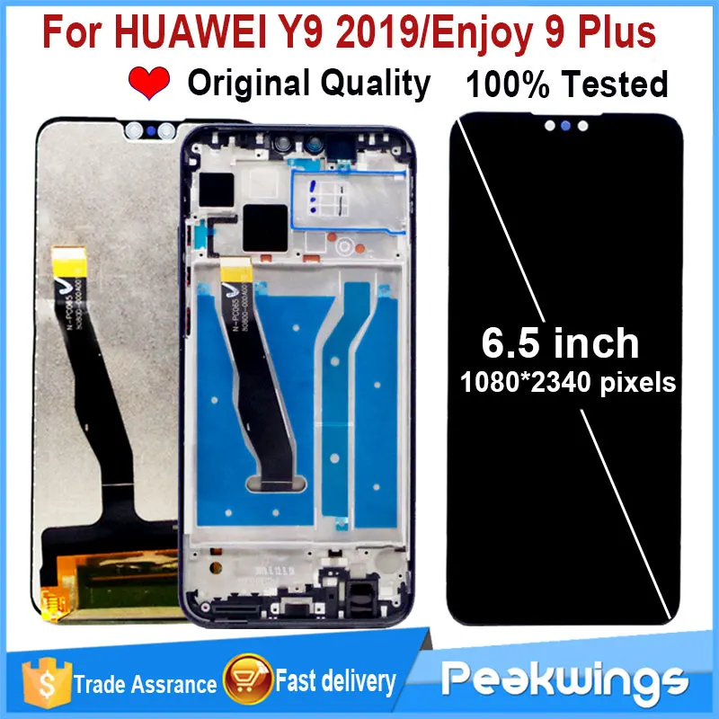 Оригинальный ЖК дисплей для HUAWEI Y9 2019 с рамкой Enjoy 9 Plus JKM LX1 LX3|Экраны мобильных