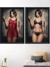 Ada Wong аниме Сексуальный Обнаженный Джилл Валентин Клэр девушка мультфильм игра художественный плакат Шелковое украшение на стену для гостиной спальни дома на заказ