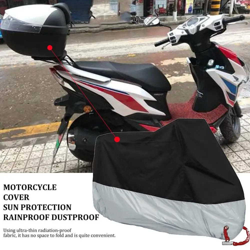 

Motorcycle covers tarpaulin Cover Cloth moto Scooter Cover Protector waterproof Rain Dustproof Bike Bicycle Case Tent
