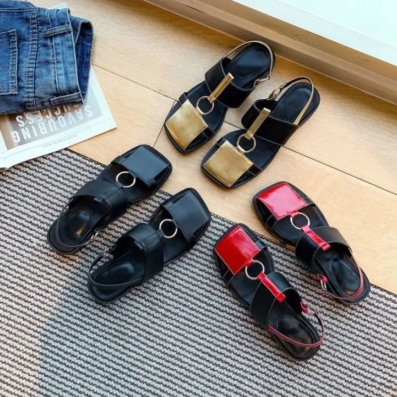 Coolcept/женские сандалии из натуральной кожи с квадратным носком смешанные цвета