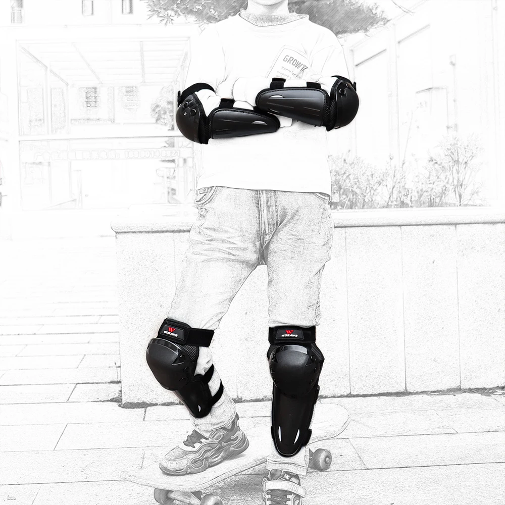 WOSAWE детские шорты для сноубординга костюм локоть наколенник протектор Набор