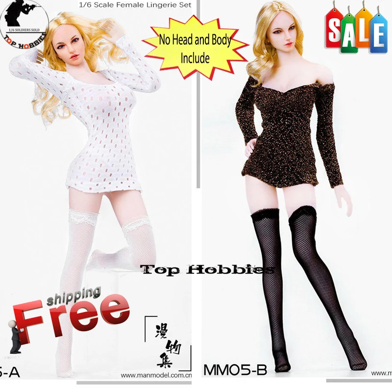 1/6 масштабный Женский комплект нижнего белья одежда аксессуары костюм MM05